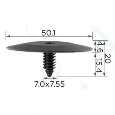 Купити Кліпса для обшивки капота (OEM 3078511, 3977775, 10083) (C0001) 74083 Фіксатор типу цвях