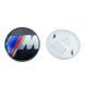 Купити Емблема капота Bmw M Performance 82мм пластик+Метал (на 2 штифтах) OEM 51148132375 90354 Емблеми на іномарки - 2 фото из 2