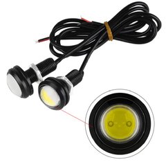 Купить LED Дневные ходовые огни ДХО глазки врезные D23 мм 1.5W 12V (SOB 2smd) Белые 2 шт 8620 Дневные Ходовые Огни (ДХО)