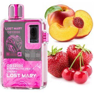 Купити Lost Mary OS12000 Strawberry Peach Cherry (Полуниця Персик Вишня) 84157 Одноразові системи