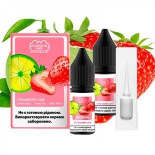 Купити Piдина Самозаміс Flavorlab Disposable Puff 10мл 50мг Strawberry lime Полуниця лайм 79844 Рідини FL