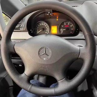 Купить Чехол Оплетка Руля для Mercedes Sprinter / Vito VW Crafter 2006-2015 Кожа (Модельная Выкройка) №78 101028 Оплетки на Руль