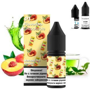 Купити Piдина Самозаміс Flavorlab P1 10ml Green Tea Peach зелений чай персик 84425 Рідини FL