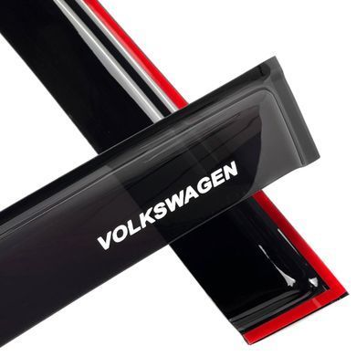 Купить Дефлекторы окон ветровики Volkswagen Golf II 5d 1983-1992 Хечбек Скотч 3M Voron Glass 91406 Дефлекторы окон Volkswagen