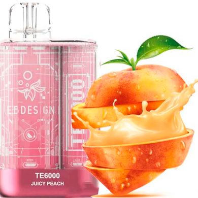 Купити Преміум TE 6000 Flavors Juicy Peach Соковитий Персик 66463 Одноразові POD системи