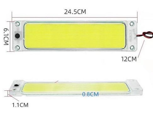 Купить Подсветка салона 12-24 LED V 240 x 55 мм Белый свет (ST-106W) 68617 Подсветки - Стопы внутрисалонные