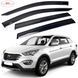 Купити Дефлектори вікон вітровики HIC для Hyundai Santa Fe 2012-2018 Оригінал (HY38) 60329 Дефлектори вікон Hyundai