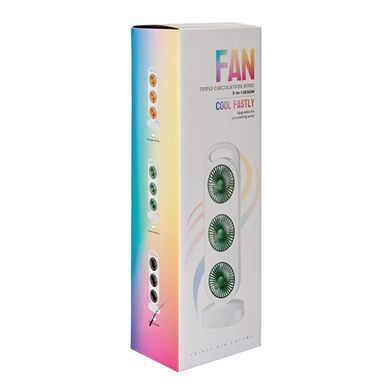 Купити Вентилятор настільний акумуляторний Tree head fan USB Type-C 5V 15W 36,4 &times; 12 &times; 8,3 см 36 дБ 1200 мАч (S31) 102721 Вентилятори та тепловентилятори для авто