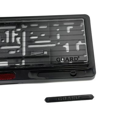 Купить Рамка номера GUARD-Style со стеклом красный катафот 1 шт Оригинал (SAK 45) 32038 Рамка номера - Со Стеклом