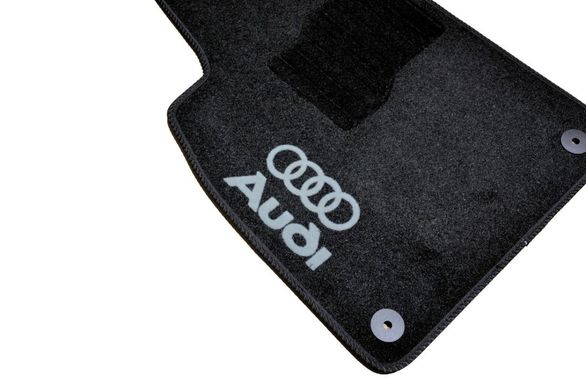 Купити Килимки в салон ворсові для Audi A6 (C7) 2012-2017 Чорні комплект 5 шт 33331 Килимки для Audi
