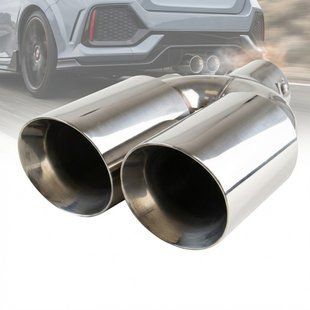 Купити Насадка на подвійний глушник Vitol 300 x 2-89 x 64 мм Хром (НГ-0260A) 100701 Насадки на глушник