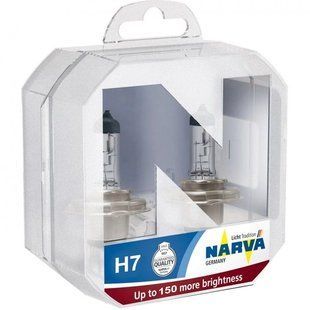 Купити Лампа H7 12V 55W +150% Range Power Narva (Box-2шт) (480712100) 38283 Галогенові лампи Narva
