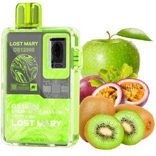 Купити Lost Mary OS12000 Green Apple Passion Fruit Kiwi (Зелене Яблуко Маракуйя Ківі) 84159 Одноразові системи