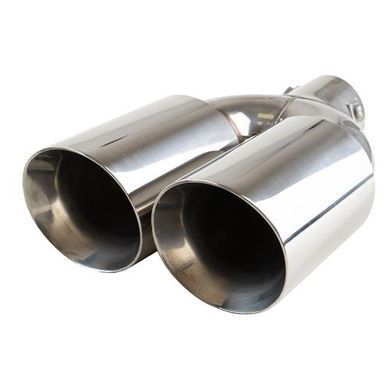 Купити Насадка на подвійний глушник Vitol 300 x 2-89 x 64 мм Хром (НГ-0260A) 100701 Насадки на глушник