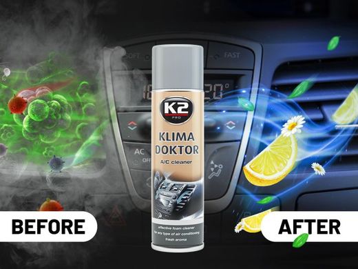 Купить Очиститель автокондиционера спрей K2 Klima Doctor / 500 мл (W100) 36766 Очиститель салона - Кондиционеров