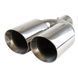 Купити Насадка на подвійний глушник Vitol 300 x 2-89 x 64 мм Хром (НГ-0260A) 100701 Насадки на глушник - 3 фото из 4