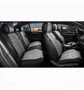 Купити 5D Авточохли накидки для сидінь Алькантара Екокожа Elegant VERONA комплект Сірі (700 143) 39614 Накидки для сидінь Premium (Алькантара)