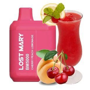 Купить Lost Mary BM5000 5% Cherry Peach Lemonade - Вишня Персик Лимонад 66419 Одноразовые системы