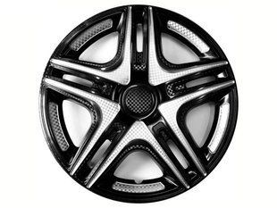 Купити Ковпак колеса Star Дакар R16 чорний карбон, пласкі 2 шт 21878 16 (Star)