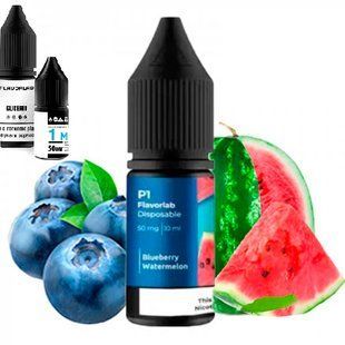 Купити Piдина Самозаміс Flavorlab P1 10ml Blueberry watermelon Чорниця кавун 79802 Рідини FL