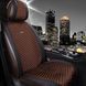 Купити Накидка для передніх сидінь Алькантара Palermo Premium Коричневі 1 шт 86418 Накидки для сидінь Premium (Алькантара) - 1 фото из 10