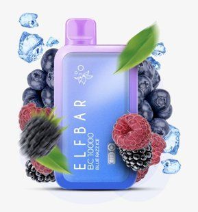 Купити ЕІf Ваг BC 10000 Затягувань Blue Razz Ice (Блакитна Малина Лід) З Індикацією 73046 Одноразові системи