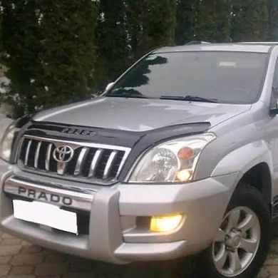 Купить Дефлектор капота мухобойка Toyota Prado 120 2002-2010 Евро Крепеж Voron Glass 63235 Дефлекторы капота Toyota