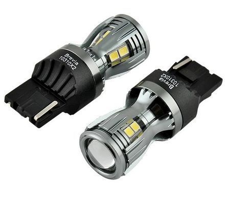 Купити LED автолампа Brevia PowerPro 12/24V W21W 14x2835SMD 350Lm 6000K CANbus W3x16d 2 шт (10310X2) 40188 Світлодіоди - Brevia