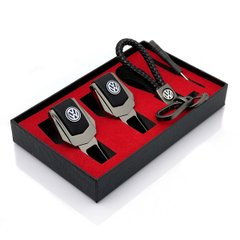 Купити Подарунковий набір №1 для Volkswagen із заглушок ременів безпеки та брелок з логотипом 39498 Подарункові набори для автомобіліста