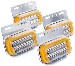 Купити Габаритний вогонь LED для вантажівки 12/24В 110х40 см Функція повороту / Підсвічування номера Жовтий 4 шт 42581 Габаритні вогні