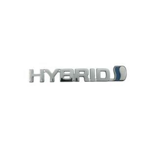 Купить Эмблема надпись Hybrid Хром 132х19 мм металл (на скотче) 90630 Эмблема надпись на иномарки