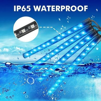 Купить LED Подсветка Салона неоновая 12V 22x4см RGB5050 (Пульт Прикурка USB) 4 шт 66113 Подсветки - Стопы внутрисалонные