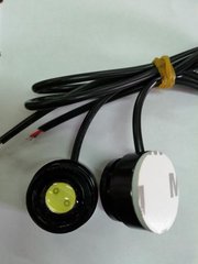 Купить Дневные ходовые огни ДХО глазки на скотче LED D20 мм / 1.5W / 12V / Белые 2 шт 8382 Дневные Ходовые Огни (ДХО)