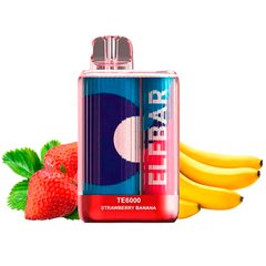 Купити 6000TE Flavors Strawberry Banana Полуниця банан 65861 Одноразові POD системи