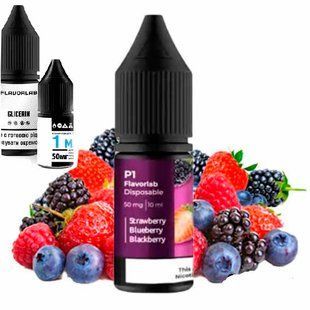 Купити Piдина Самозаміс Flavorlab P1 10ml Strawberry blueberry blackberry Полуниця чорниці ожина 79804 Рідини FL