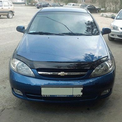 Купить Дефлектор капота мухобойка Chevrolet Lacetti 2003- Хечбек Евро Крепление (Vip Tuning) 299 Дефлекторы капота Chevrolet