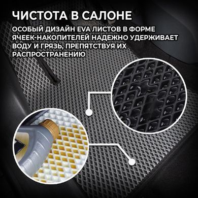 Купити Килимки в салон передні EVA для Skoda Octavia Tour 1996-2010 (Металевий підп'ятник) Різний Колір 2 шт 62453 Килимки для Skoda