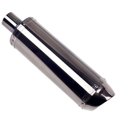 Купити Прямоточний глушник мото 51 мм D2" (НГ-0760-BK) 89709 Насадки на глушник