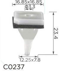 Купить Клипса под саморез молдинга порога Mitsubishi (MB361578, MR280579) (C0237) 73904 Фиксатор под саморез