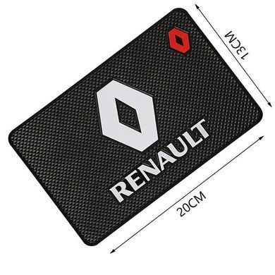Купить Антискользящий коврик торпеды с логотипом Renault 40655 Антискользящие коврики на торпеду