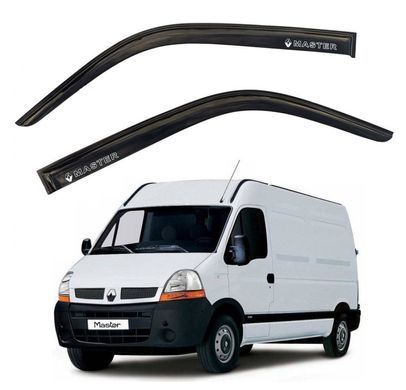 Купить Дефлекторы окон ветровики Renault Master Movano 2003- / 2010-Скотч 3M Voron Glass 41042 Дефлекторы окон Renault