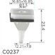 Клипса под саморез молдинга порога Mitsubishi (MB361578, MR280579) (C0237)