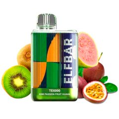 Купити 6000TE Flavors Kiwi Passion Fruits Guava Ківі Маракуйя Гуава 65863 Одноразові POD системи