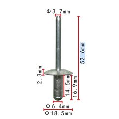 Купить Заклепка металлическая Volkswagen (N91189501) H2294 73751 Заклепки