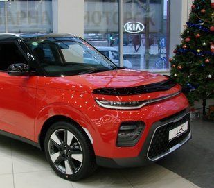 Купити Дефлектор капоту мухобійка для Kia Soul 2019- 5020 Дефлектори капота Kia