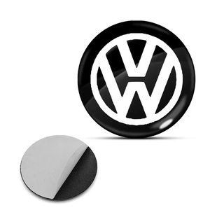Купить Наклейка с логотипом Volkswagen №1 для автоключей d=15 мм Пластиковая объемная (Завод) 89369 Наклейки на автомобиль