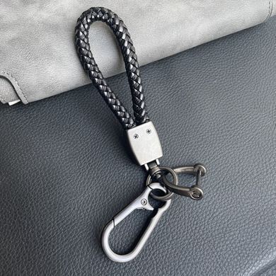 Купить Кожаный плетеный брелок Hyundai для авто ключей с карабином 34061 Брелки для автоключей