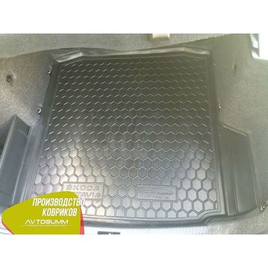 Купити Автомобільний килимок в багажник Skoda Octavia A7 2013 - Liftback / Гумовий (Avto-Gumm) 27781 Килимки для Skoda