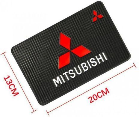 Купить Антискользящий коврик торпеды с логотипом Mitsubishi 40656 Антискользящие коврики на торпеду