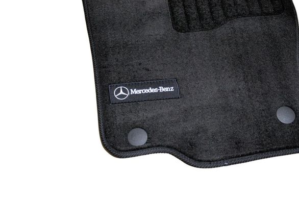 Купити Килимки в салон ворсові для Mercedes ML GL GLE 166 2011- Premium Чорні 33120 Килимки для Mercedes-Benz